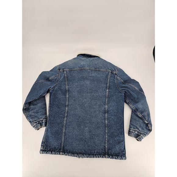 Vtg Levi's Men's Size 42L Denim Trucker Jacket San Francisco Red Label Sherpa - Picture 9 of 14